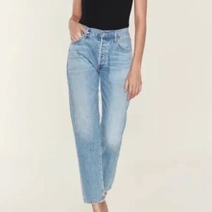 Citizens of Humanity Liya High Rise Classic Fit Crop Jeans | 27 | Light Wash